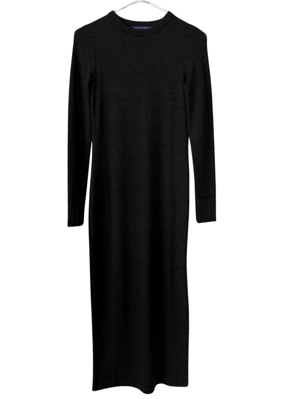 French Connection Black Long-Sleeve Maxi Dress
